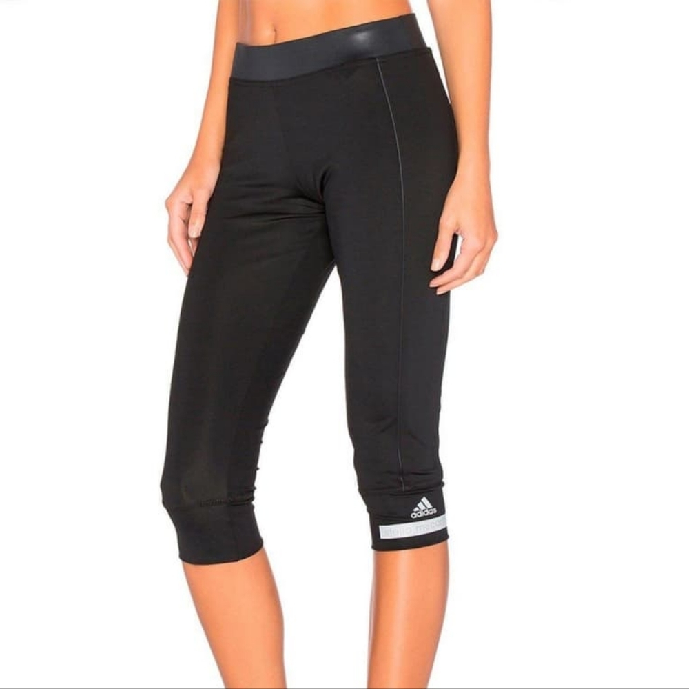 Women's Stella McCartney x Adidas Black Run Performance Leggings Size XS EUC